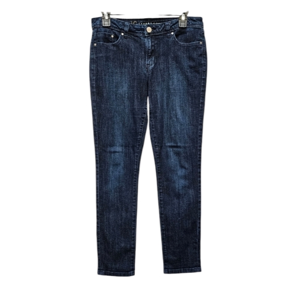 Lauren Conrad Dark Wash Blue Denim Jean 84% Cotton 14% Polyester 2% Spandex Sz 8